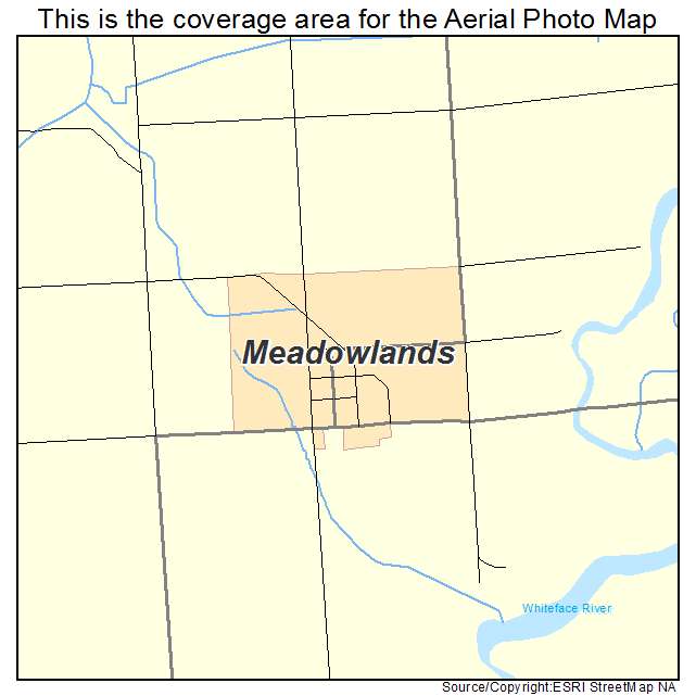Meadowlands, MN location map 