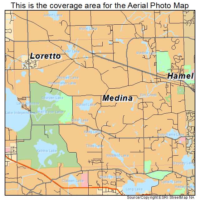 Medina, MN location map 