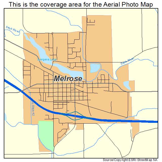 Melrose, MN location map 