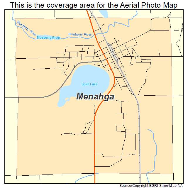 Menahga, MN location map 