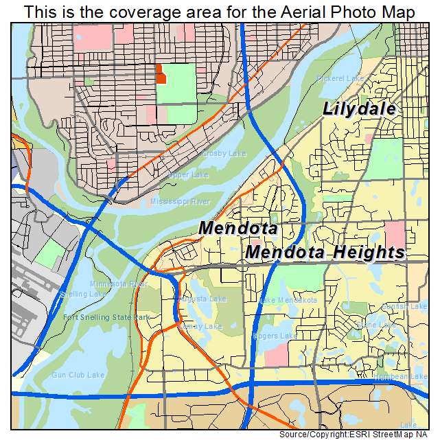 Mendota Heights, MN location map 