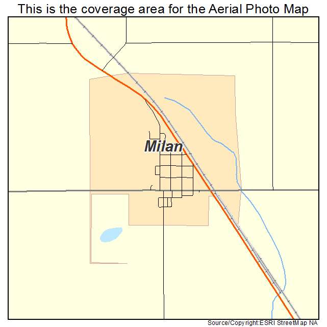 Milan, MN location map 