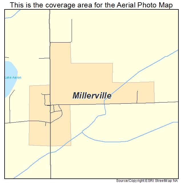 Millerville, MN location map 