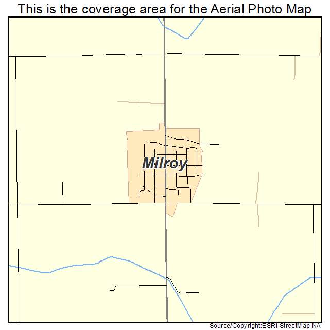 Milroy, MN location map 