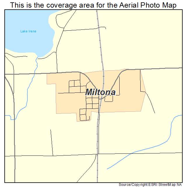 Miltona, MN location map 