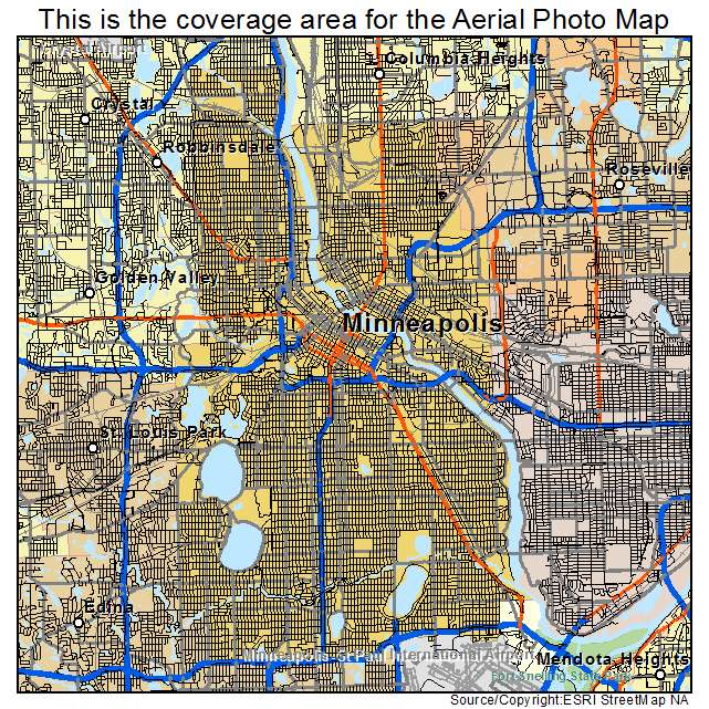 Minneapolis, MN location map 