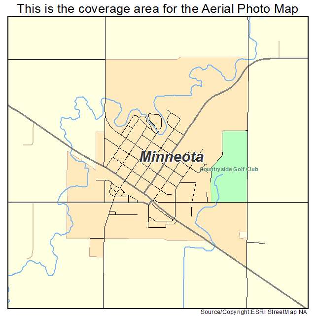 Minneota, MN location map 