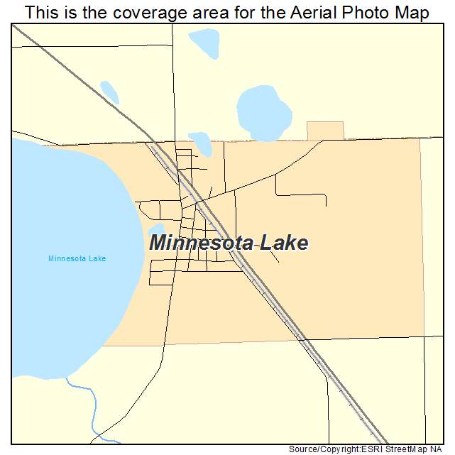 Minnesota Lake, MN location map 