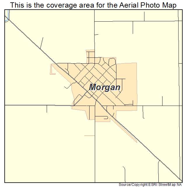Morgan, MN location map 