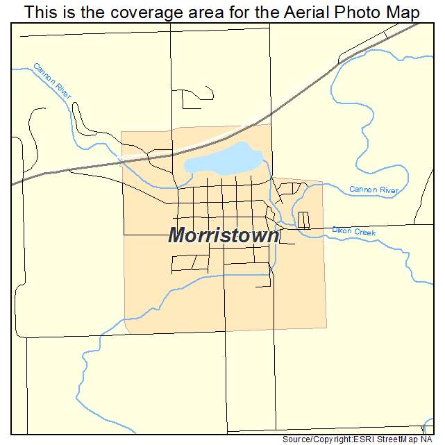 Morristown, MN location map 