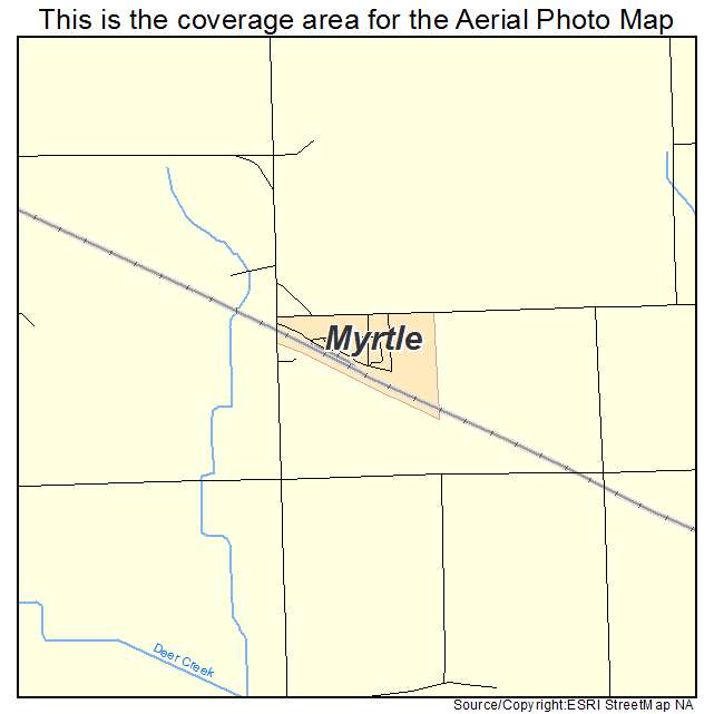 Myrtle, MN location map 