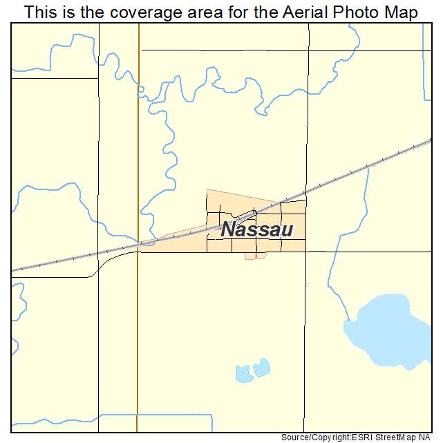 Nassau, MN location map 