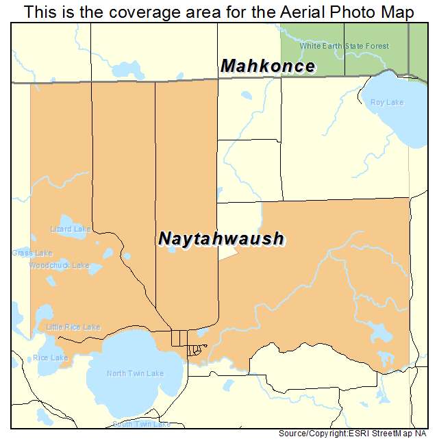 Naytahwaush, MN location map 