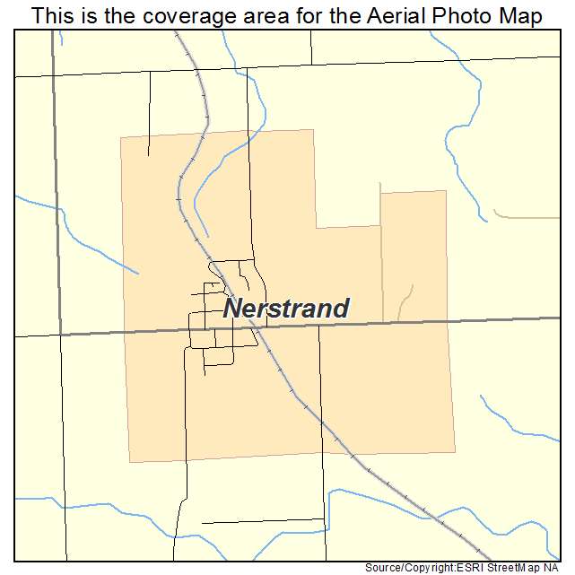 Nerstrand, MN location map 