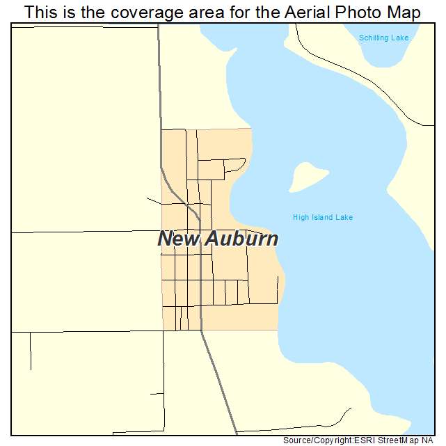New Auburn, MN location map 