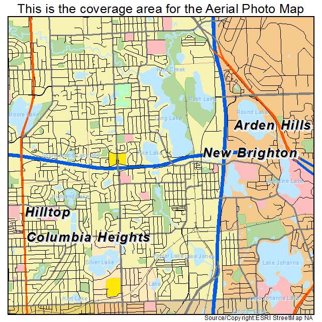 New Brighton, MN location map 