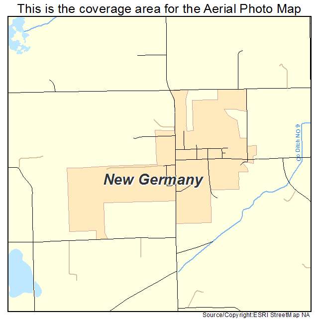New Germany, MN location map 