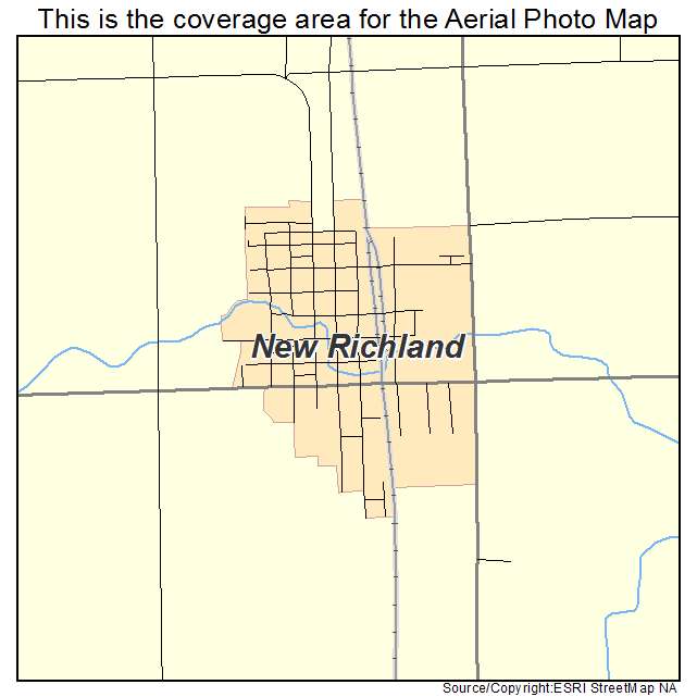 New Richland, MN location map 