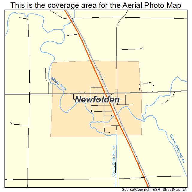 Newfolden, MN location map 