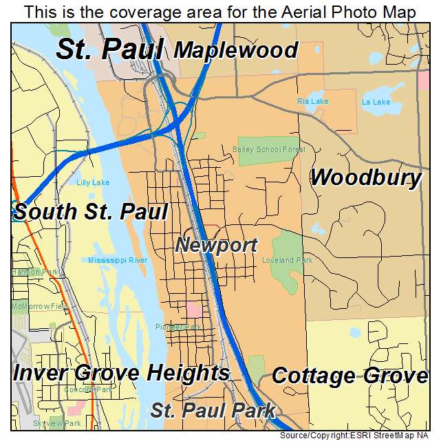 Newport, MN location map 