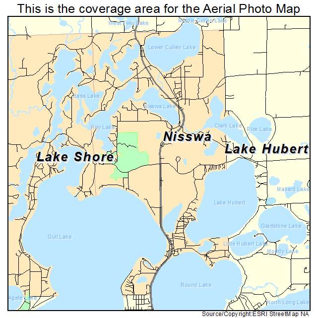 Nisswa, MN location map 