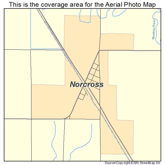 Norcross, MN location map 