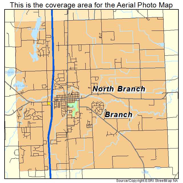 North Branch, MN location map 