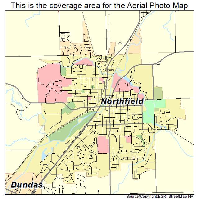Northfield, MN location map 