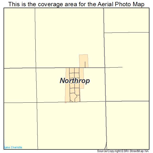 Northrop, MN location map 