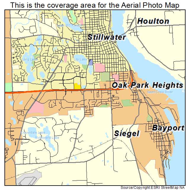 Oak Park Heights, MN location map 