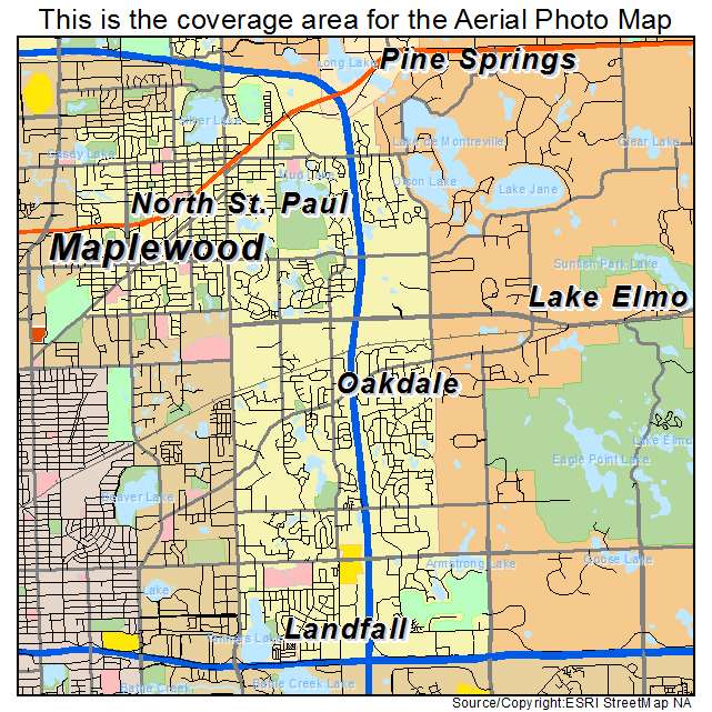Oakdale, MN location map 