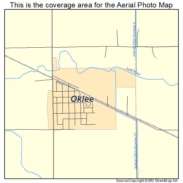 Oklee, MN location map 