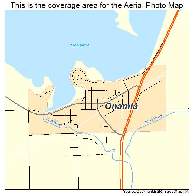 Onamia, MN location map 