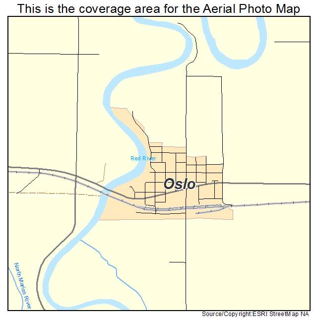 Oslo, MN location map 