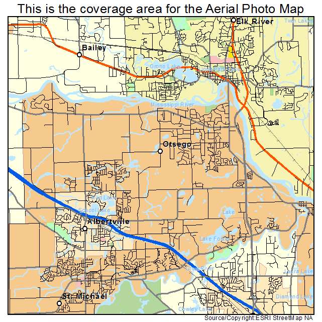 Otsego, MN location map 