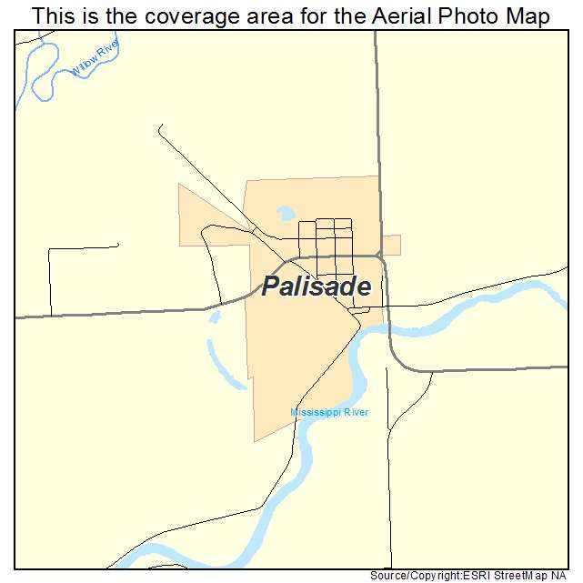 Palisade, MN location map 