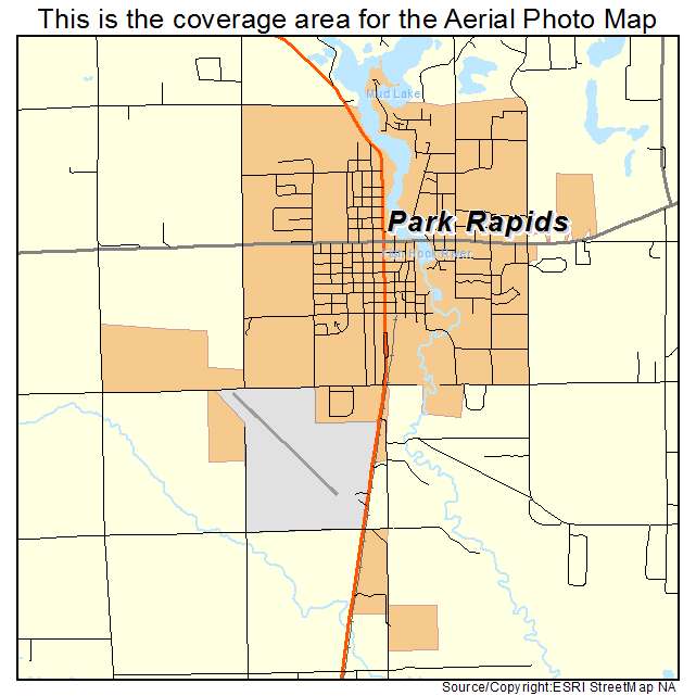 Park Rapids, MN location map 