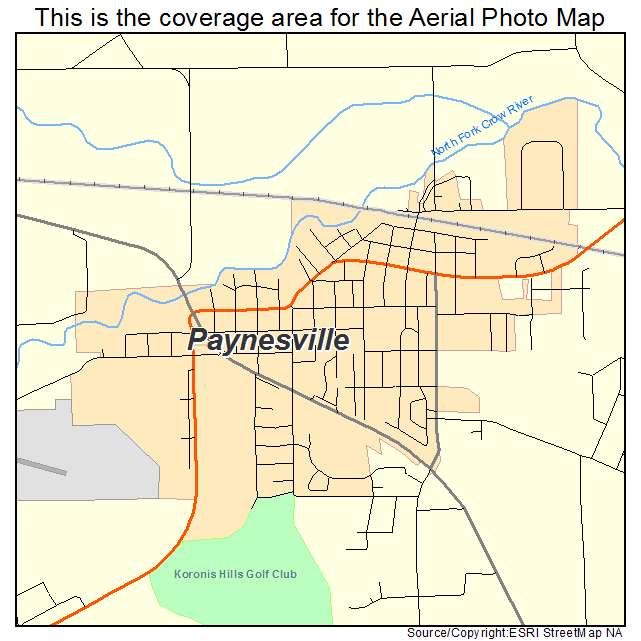 Paynesville, MN location map 