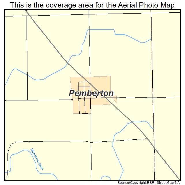 Pemberton, MN location map 