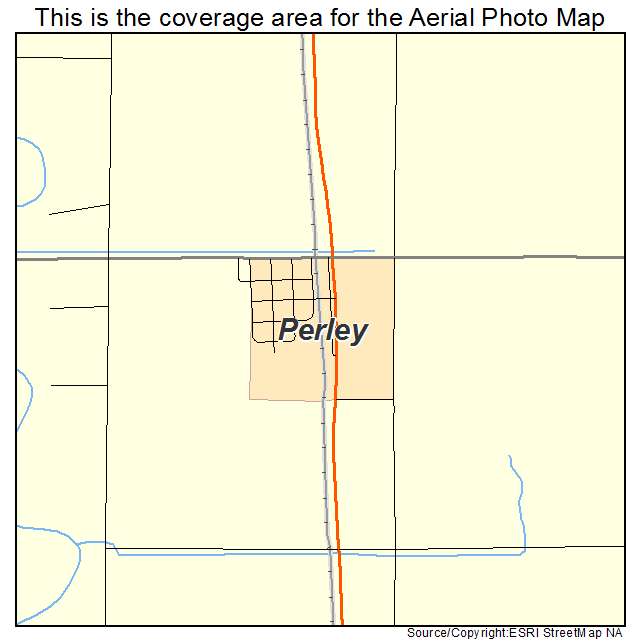 Perley, MN location map 