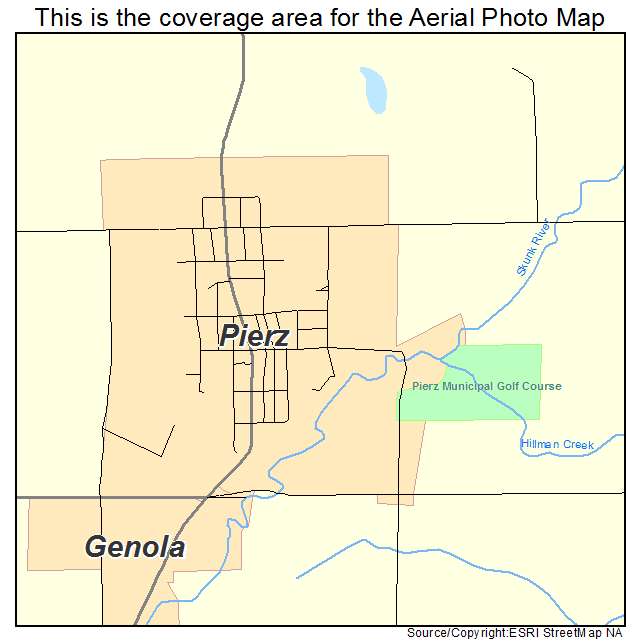 Pierz, MN location map 