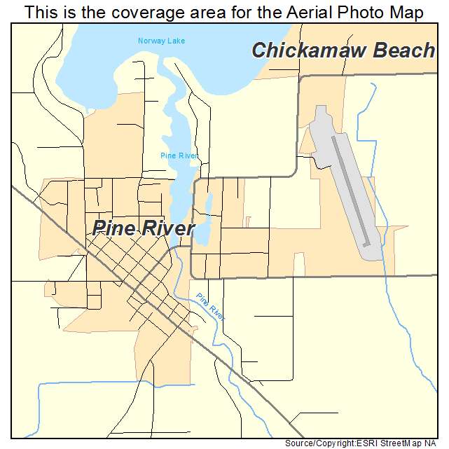 Pine River, MN location map 