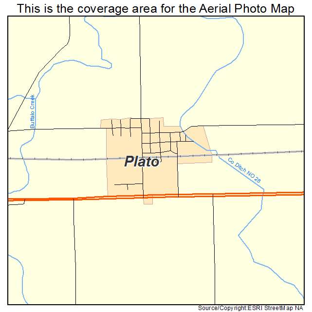 Plato, MN location map 