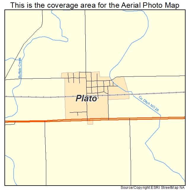 Aerial Photography Map of Plato, MN Minnesota