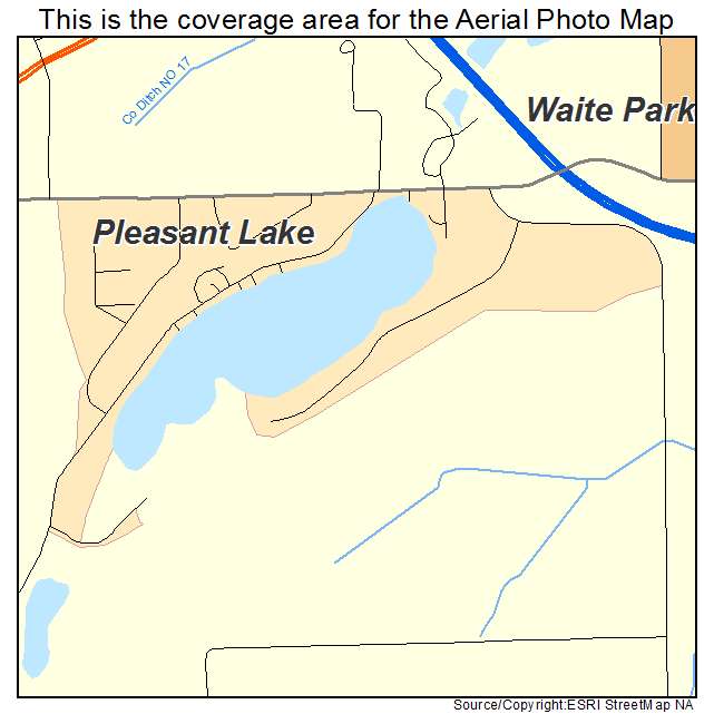 Pleasant Lake, MN location map 
