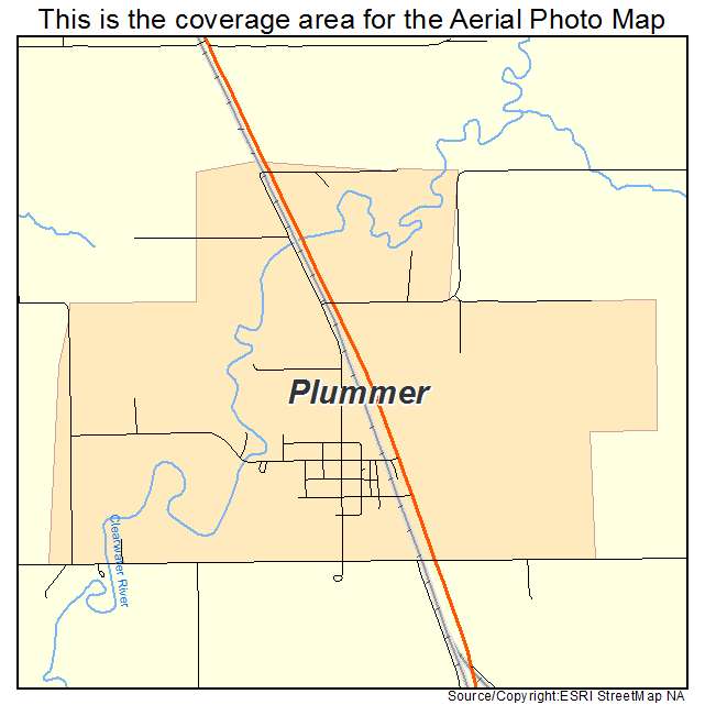 Plummer, MN location map 