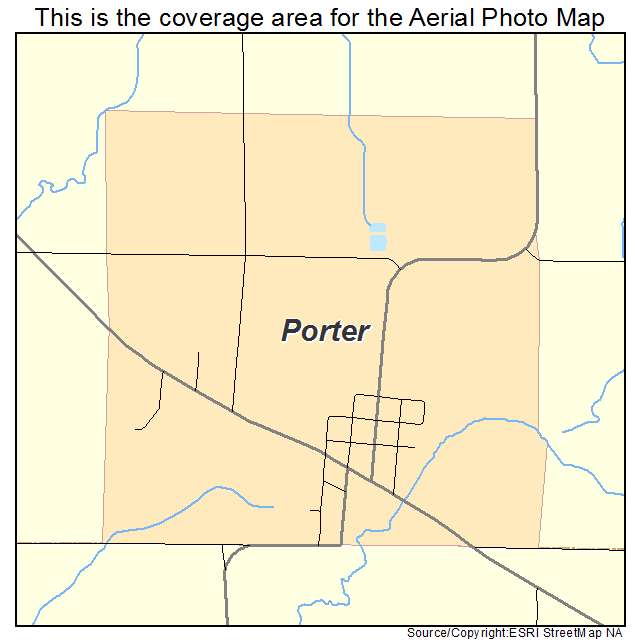 Aerial Photography Map of Porter, MN Minnesota