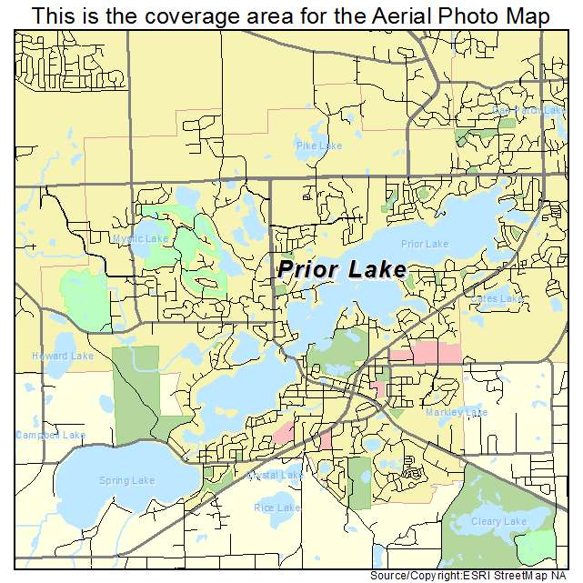 Prior Lake, MN location map 