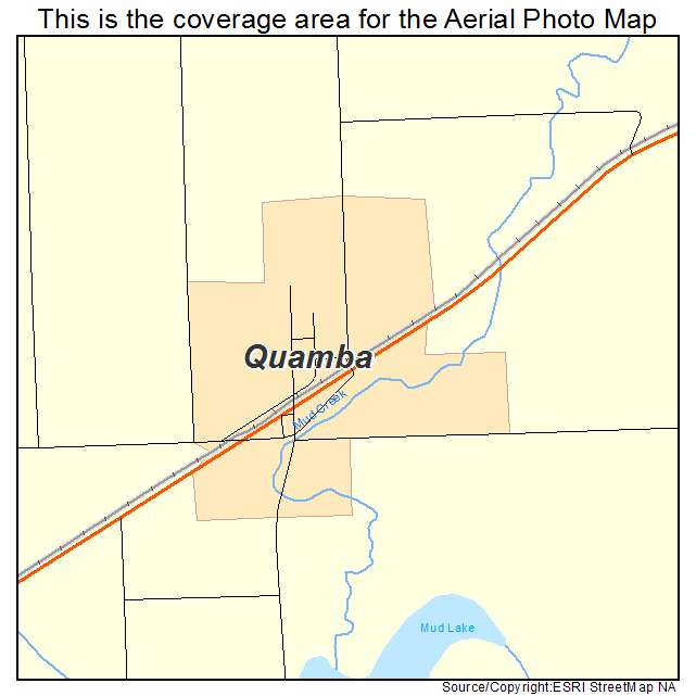 Quamba, MN location map 