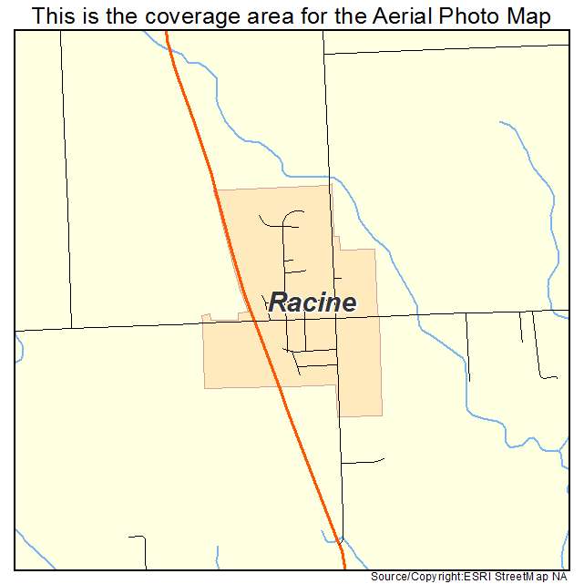 Racine, MN location map 